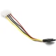 Кабель живлення PowerPlant (CA910953) Molex - SATA, 0.15 м - зображення 1