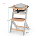 Стільчик для годування Kinderkraft Enock Gray Wood з подушкою (KHENOC0PGRY0000) (5902533917259)  - зображення 7