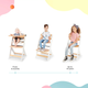 Стільчик для годування KinderKraft Enock White Wood з подушкою (KHENOC0PWHT0000) (5902533917242) - зображення 13