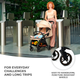 Прогулянкова коляска KinderKraft Apino Raven Black (5902533924127) - зображення 13
