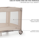 Ліжко-манеж Kinderkraft Joy 2 Beige (KLJOY02BEG00000) - зображення 4
