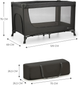Łóżeczko turystyczne Kinderkraft Joy Light Grey (KLJOYLIGRY00000) - obraz 6
