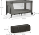 Ліжко-манеж Kinderkraft Joy 2 Dark Grey (KLJOY02DGR00000) - зображення 7
