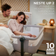 Łóżeczko dostawne Kinderkraft Neste Up 2 Light Grey (KLNEUP02LGR0000) - obraz 8