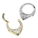 Кольцо кликер из титана Spikes RHT024-1608-ST серьга для пирсинга носа, уха (Цвет: Серебристый, Диаметр:8мм) - изображение 2