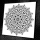Круглый узор трафарет DFA акцентный декор интерьера под штукатурку и краску 60х60см, толщина 0,3-1 мм (C00013-d2) - изображение 9