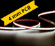 Професійна світлодіодна стрічка MW Lighting COB 24V 4W/м 4000K вузька 4мм 5м нейтральне біле світло IP20 теплий (UQS-COB-4W-NW-24V-5m) - зображення 2