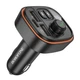 FM-модулятор BOROFONE BC59 Heroic car BT FM transmitter, Black - изображение 6