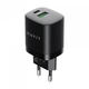 Зарядное устройство HAVIT HV-UC30 30W USB+USB-C Black - изображение 1