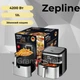 Кухонная аэрофритюрница Zepline ZP-216 на 12 л, 4200 Вт, мультипечь с большой чашей, фритюрница без масла - изображение 1