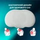 Подушка ортопедическая CloudTherapy IDEIA 65×40×10 см, анатомическая с эффектом памяти, наволочкой и сумкой для хранения, серая (8-35858*002) - изображение 4