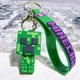 Брелок на ключи рюкзак Minecraft Майнкрафт Крипер зеленый на сумку силиконовый брелок супергерой Creeper - изображение 8