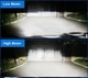 Светодиодная BI LED лампа H4 mini ISAMUTO FI281 ближний-дальний свет узкий диод, правильный луч 1шт - изображение 4