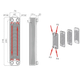 Пластинчастий теплообмінник IMS B3-020-30, Ø3/4" (40-60кВт) - зображення 5