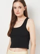 Майка нательная женская хлопковая H&M 1170059 M Черная (2000001633229) - изображение 4