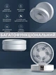 Настольный вентилятор на аккумуляторе Folding Fan D1 Бесшумный портативный аккумуляторный охлаждающий поворотный с пультом и функцией ночник белый для дома и офиса - изображение 2
