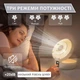 Настольный вентилятор на аккумуляторе Folding Fan D1 Бесшумный портативный аккумуляторный охлаждающий поворотный с пультом и функцией ночник белый для дома и офиса - изображение 4