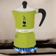Кавоварка гейзерна Bialetti Rainbow на 3 чашки з алюмінію Зелена - зображення 2
