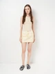 Майка нательная женская хлопковая Monki 0907512 XS Бежевая (2000001634028) - изображение 3