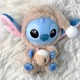 Мягкая игрушка - брелок Labubu Stitch Лабубу Стич Eat Something Before Sleep Series цвет сюрприз - изображение 7