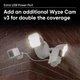 Камера відеоспостереження Wyze Cam Floodlight, зовнішнє використання, Wi-Fi камера, датчик руху - изображение 6