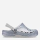 Детские кроксы-сабо для девочки Crocs Baya Glitter Clog T 207014-040 19-20 (C4) Серебристые (191448724297) - изображение 1