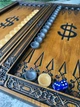Нарды из дерева сто долларов 46х48 см - изображение 8