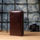 Стильный мужской клатч из натуральной кожи Vintage 23064 коричневый - изображение 9