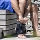 Фиксатор щиколотки Reebok ANKLE SUPPORT черно-серый S RRSU-13123 - изображение 6