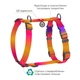 Шлея анатомічна з QR адресником WAUDOG Nylon Recycled малюнок "Помаранчевий Градієнт" M (4823089365374) - изображение 3