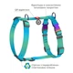 Шлея анатомічна з QR адресником WAUDOG Nylon Recycled малюнок "Блакитний Градієнт" L (4823089365398) - изображение 3
