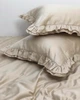 Комплект постільної білизни Cozy з рюшами лате Дитячий 135*200 см, простирадло 80*190*20 см на резинці - изображение 6