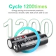 Батарейки AA аккумуляторные Soshine с разъемом USB Type-C на 1.5V/4200mWh - 4 ШТ. - изображение 7