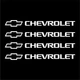 Наклейки на ручки Chevrolet 14,0*1,2 cм белый - изображение 2