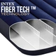 Intex матрац одномісний 99х191х25см Classic синій до 136кг, велюрове покриття 64757 - зображення 5
