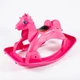 Качалка-лошадка Doloni Toys 90х50см пластиковая с ручками, розовая до 30 кг 05550/5 - изображение 2