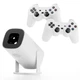 Игровой проектор Smart TV 3D Game для кино и игр смарт домашний кинотеатр с джойстиками 4K Android 11 1080P 1280*720P HD Dual Wi-Fi 6 Bluetooth 5.0 з пультом ДУ 30000 игр SD 64GB UKC P30 Max - изображение 3
