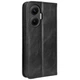 Чехол-книжка Deexe Retro Style для Xiaomi Poco F7 - Black - изображение 7