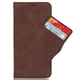 Чехол-книжка с кармашками Deexe Wallet Stand для Xiaomi Poco F7 - Brown - изображение 4