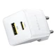 Сетевое зарядное устройство Baseus Palm Fast Charger Type-C+USB 30W с Cable Type-C to Type-C 60W 20V/3A 1m P1011160A213-01 White - изображение 3
