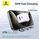 Сетевое зарядное устройство Baseus Palm Fast Charger Type-C+USB 30W с Cable Type-C to Type-C 60W 20V/3A 1m P1011160A213-01 White - изображение 6