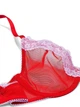 Комплект белья (лиф+трусики стринги) с кружевом Victoria's Secret (583986551244) Tease Lace-Trim 70C/XS красный - изображение 7