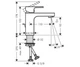 Смеситель для раковины с д/к HANSGROHE VERNIS SHAPE 71561000 - изображение 2