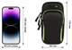 Чехол на руку Primo Sport универсальный спортивный для телефона до 6.5" - Black/Green - изображение 3