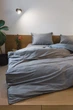 Комплект постельного белья Ecotton Евро 210х220 см Premium вышивка + кант Natural Grey Сатин (25091_000) - изображение 2