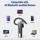 Беспроводная bluetooth гарнитура New Bee LC-B45 с шумопоглощением и чехлом White - изображение 9