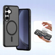 Etui z klapką DUX Ducis Lawa na Samsung Galaxy S25 z odlaczanym portfelem magnetycznym Black (6971824162219) - obraz 5