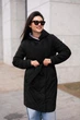 Жіноче демісезонне пальто «Mono Comfort» Lusskiri 4XL чорне 89073 - зображення 1