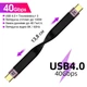 Кабель Type-C male to male 40 Gbps для синхронізації даних та зарядки Addap UC2UC-01, 100Вт, USB 4.0 - изображение 2