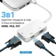 Відео адаптер, конвертер 3в1 з Mini DisplayPort на HDMI/VGA/DVI роз'єми Addap MDPA-02Mix, 4K / 1080P - изображение 3